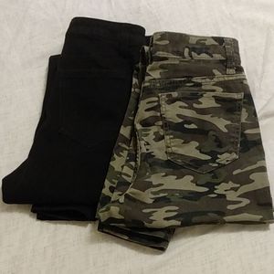 (2 Pair) NOBO High Rise Skinny Stretch Jeans - Size 7